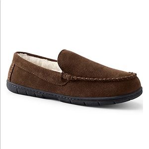 NWT Suede Leather Moccasin Slippers